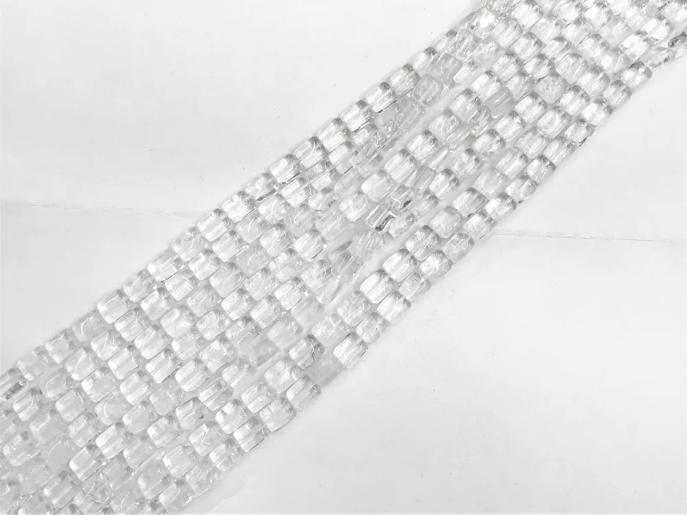 8x10mm Natural Olivary Rice Egg Beads Shape Rock Crystal Loose beads For Barcelet Making Strand 15 inches Wholesale For DIY