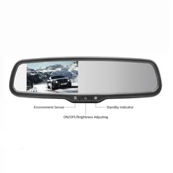 4.3' Inch Parking Rearview Mirror Monitor Car Mounting Bracket And Anti Dazzing Rear View Monitor For Nissan For Ford