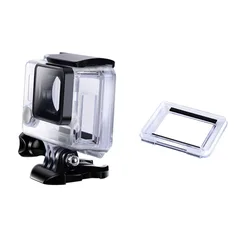 Side Opening Hole Protective Shell Case Skeleton Housing Box +Touch back door For GoPro Hero 3+ Hero 4 Accessory