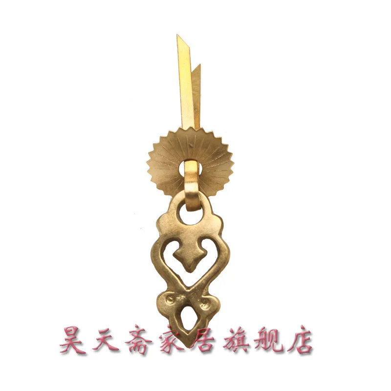 

[Haotian vegetarian] antique copper handle / antique brass fittings / antique furniture, brass fittings HTE-024