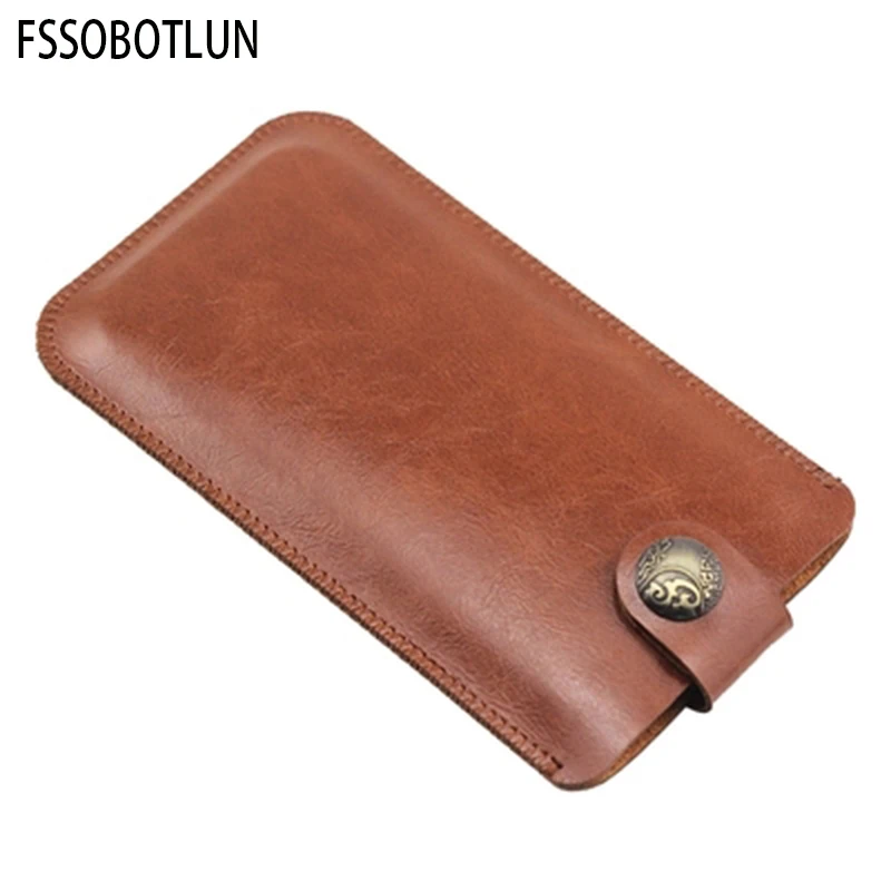 FSSOBOTLUN,For Samsung Galaxy S24 Ultra Phone Case Sleeve Pouch Cover for Galaxy S24 Handmade Microfiber Leather Protective Case