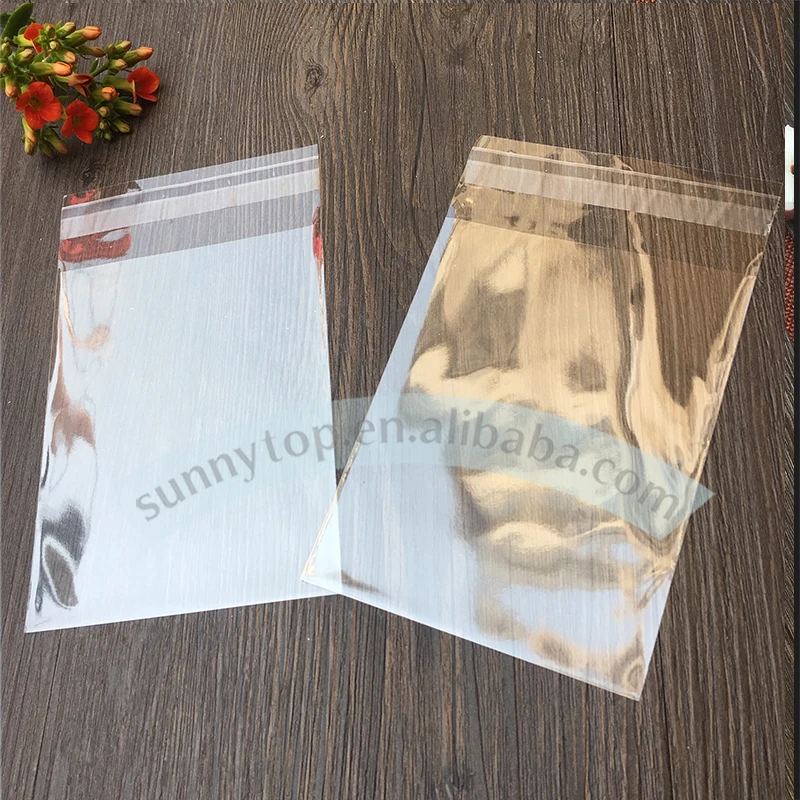 

custom size opp plastic bag with adhesive stripe 29x203+30mm resealable opp bag