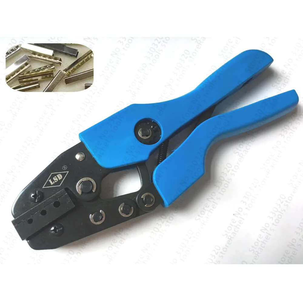 Hand aglet Crimping Tool,crimp pliers for attach metal sheath aglets to the end of laces