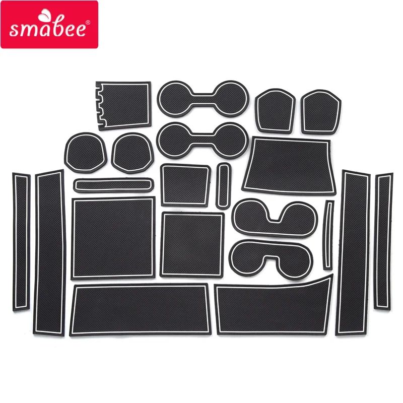 smabee Gate slot pad for Mitsubishi DELICA D:5 d5 Door Cup Pad Non-slip Mats Interior Accessories Rubber Coaster