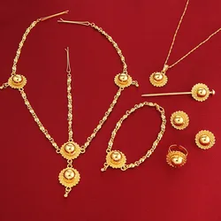 Habesha Set Ethiopia Style 24K Gold Color Eritrea Ethiopian Easter Jewelry Set