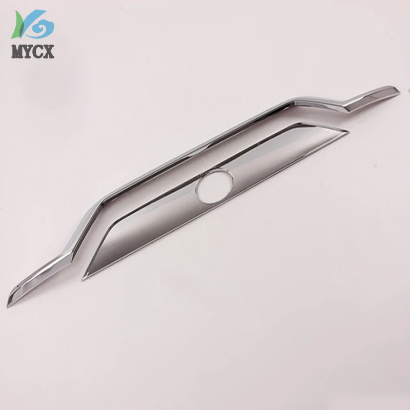 ABS Chrome Car Auto Decoration Rear Trunk Streamer Tail Gate Cover Trim For Toyota RAV4 2019 2020 5th Accessories