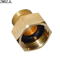 Female 1/2 to the 3/8 male brass adapter Garden tap 1/2 Reducing joint 3/8 threaded Connector drip irrigation fittings 15 pcs