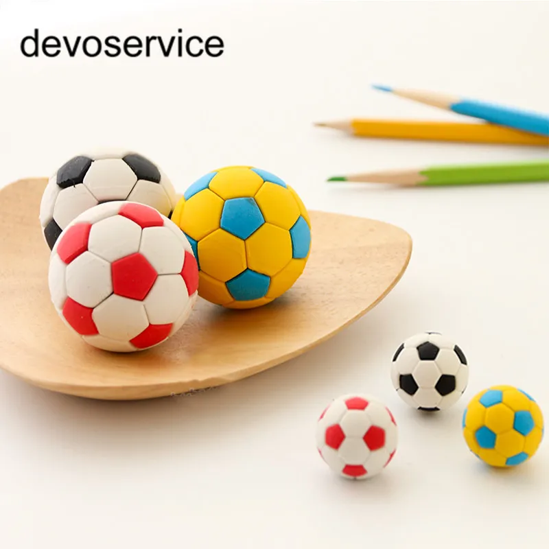 

Novelty Removable Football Shape Eraser Rubber Erasers Gomme Material Escolar 3D Silgi Borrachas Kawaii Cative School Supplies