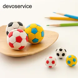 Novelty Removable Football Shape Eraser Rubber Erasers Gomme Material Escolar 3D Silgi Borrachas Kawaii Cative School Supplies