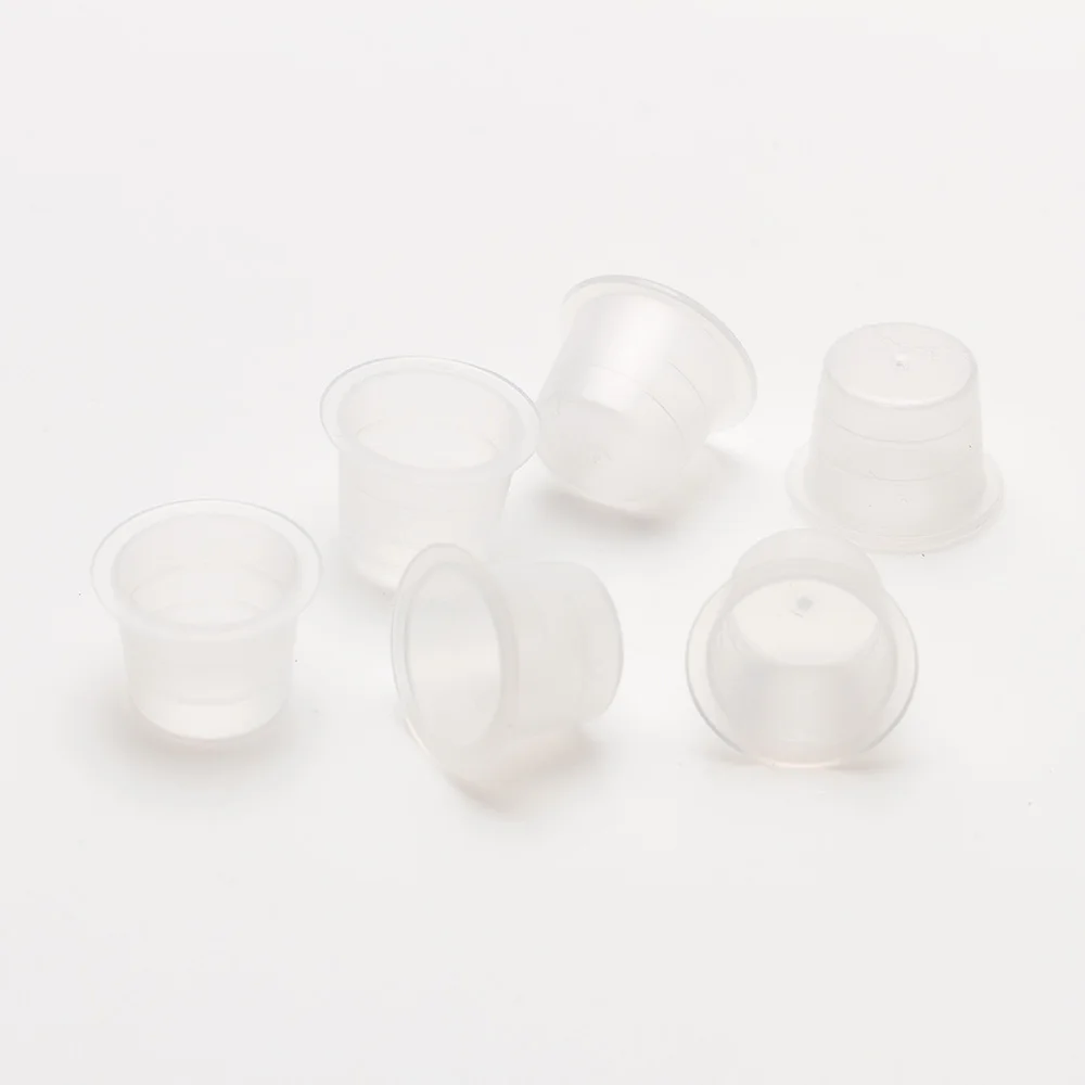 1000 PCS/Pack 12 mm Medium Size EZ Disposable Plastic Ink Cap Cups for Tattoo & Permanent Makeup Ink Pigment