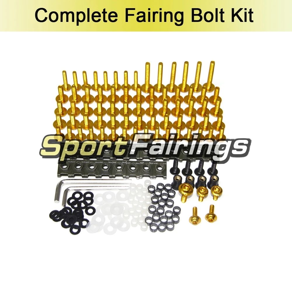 Complete Fairing Bolt Kit CNC Aluminium Clips Screws Fastener Hardware For Kawasaki  ZZR-400 1993 94 95 96 97 98 99 00 01 -06 07