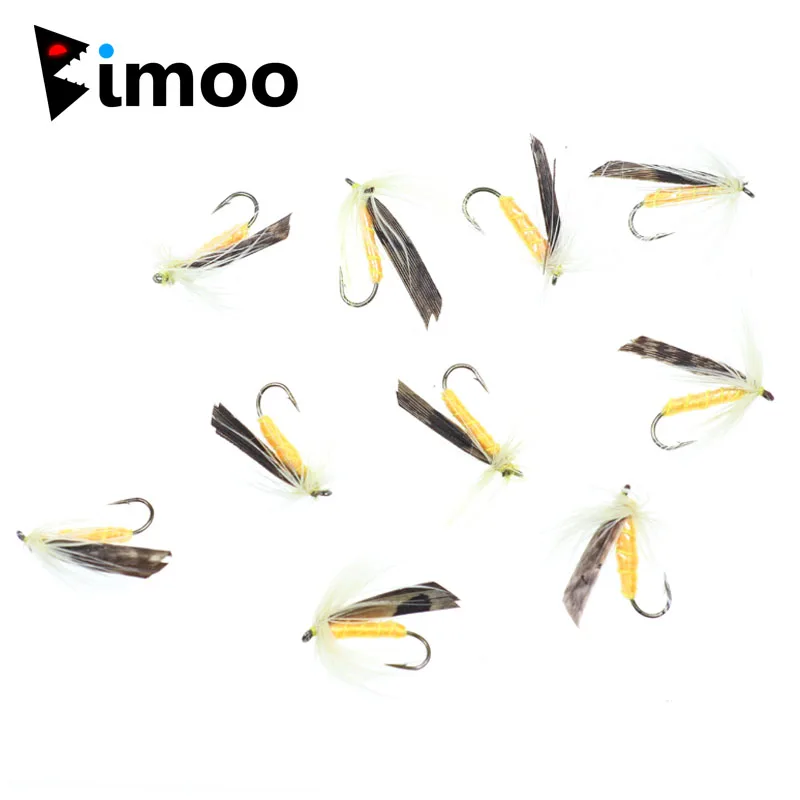 Bimoo Señuelos Mosca Seca Ninfa para Trucha Arcoíris Lubina y Perca - imagen 2
