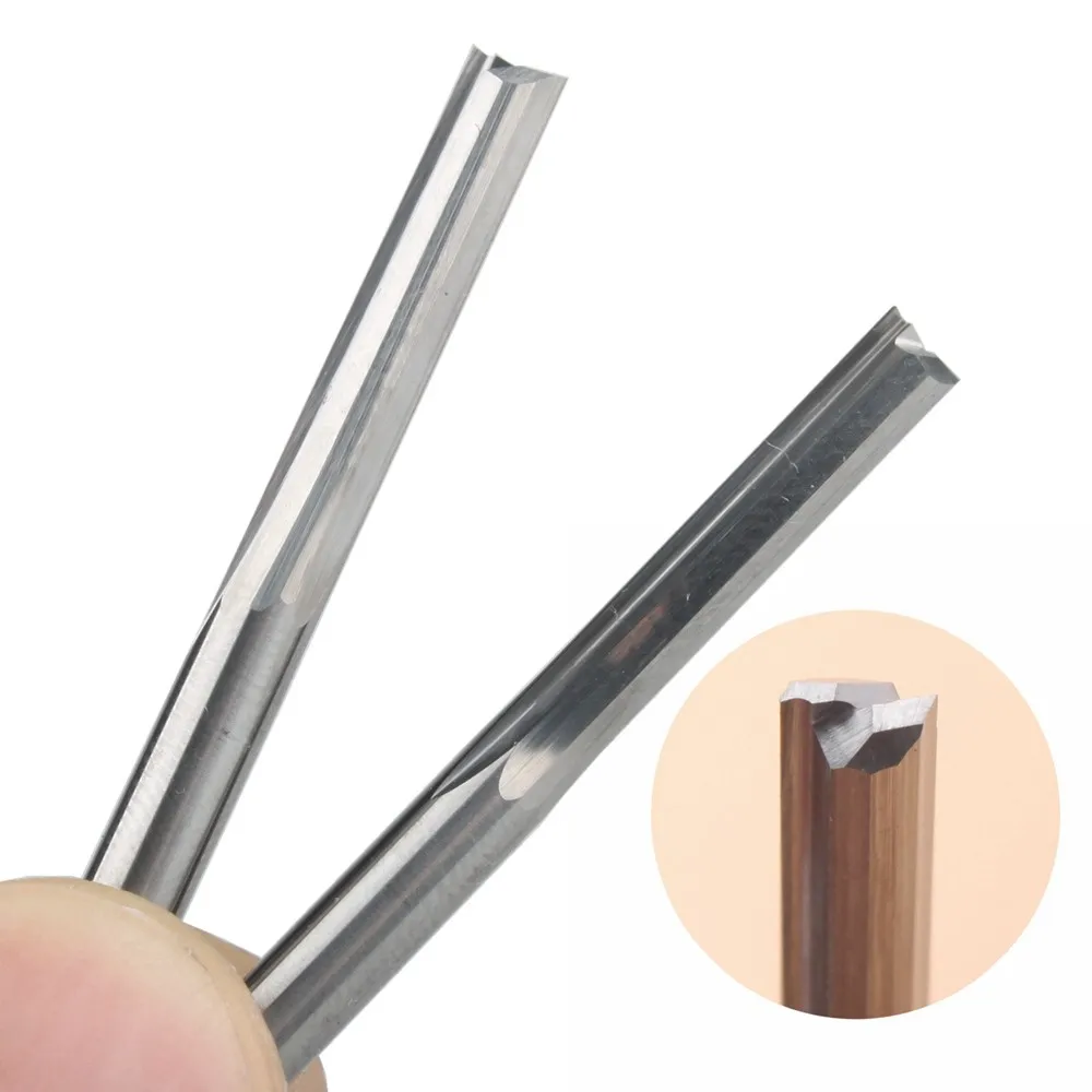 10Pcs 4x22mm Two Flutes Straight Slot End Mill CNC Milling Cutter Router Bit