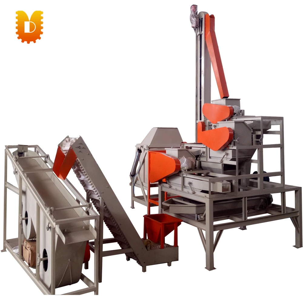 البندق نواة قذيفة فاصل خط الإنتاج/الجوز القصف وفحص المنتج خط/البندق المنتج خط