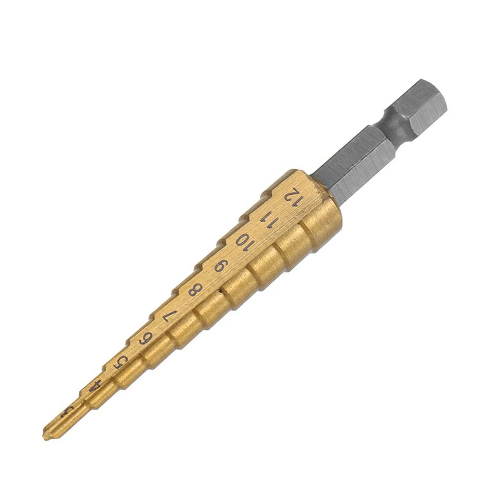 WENXING 3Pcs HSS punta da trapano in titanio 4-12 3-12 4-20 utensili elettrici per perforazione metallo acciaio ad alta velocità foro per legno trapano a cono