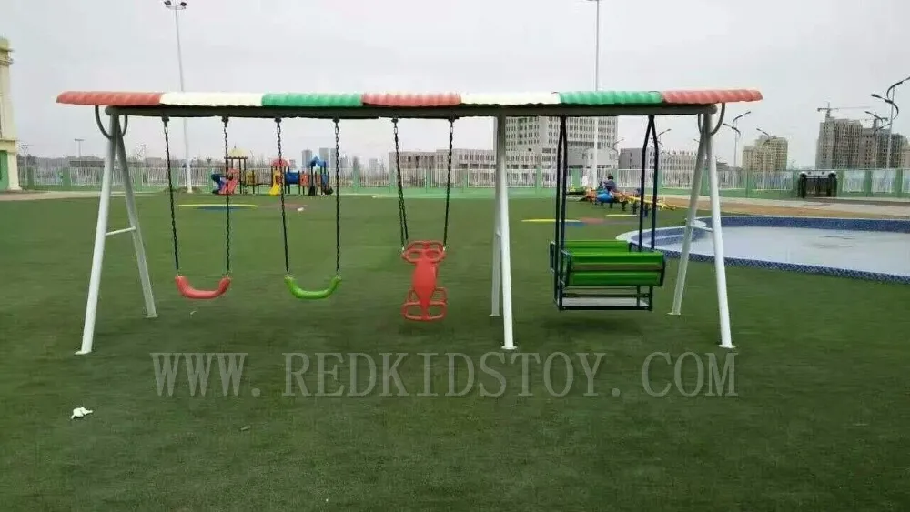 

Exported to South Africa Outdoor Garden Swing Children Playground 23 Year's Manufacturer HZ-7222d