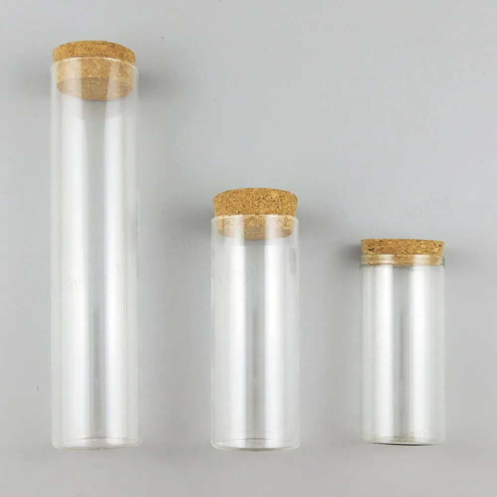 12 x  Large High Borosilicate Glass Straight Tubes Cork Test Tubes Wedding Favours Display Glass Containers 80ml 120ml 160ml