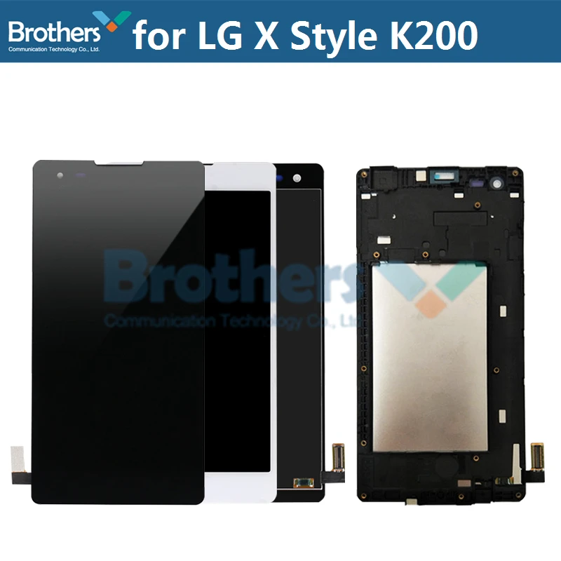 LCD Screen For LG X Style K200 LCD Display Touch Screen Digitizer for LCD K200DS K200 LCD Assembly With Frame Phone Replacement