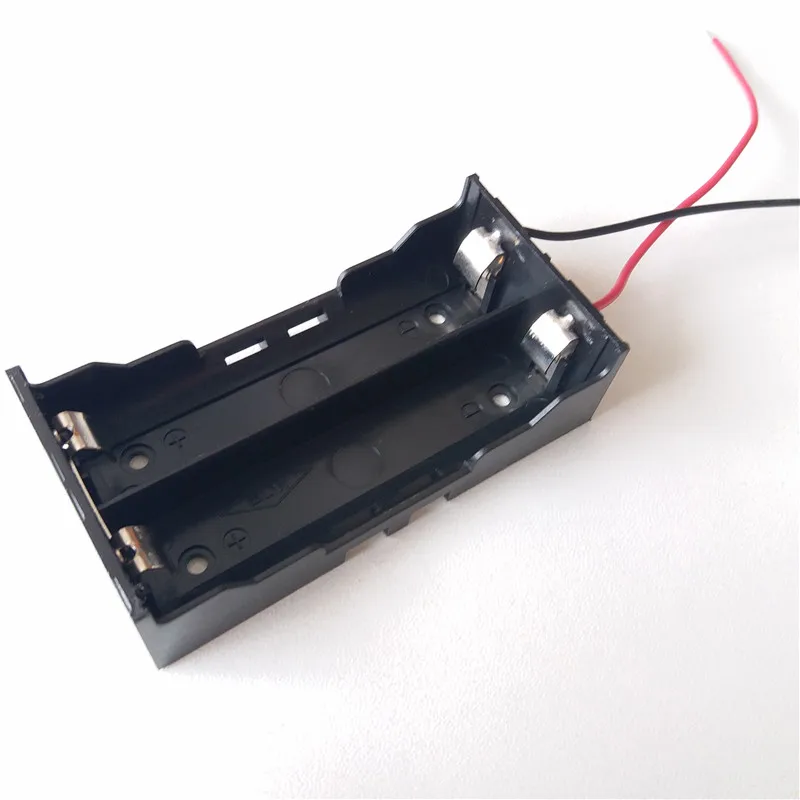 6pcs 18650 battery holder installed DIY lithium battery case line 2*18650 battery box with two wire shunt BK-18650-PC4