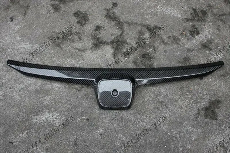 For Honda Civic FA1 2009 2010 2011 Carbon fiber Front Grill Mesh Grille Molding Trim