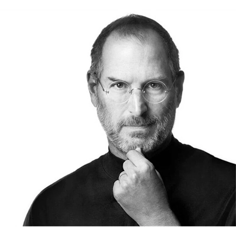 Steve Jobs Star Style Ultra-light Memory Titanium Rimless Round Myopia Eyeglasses Optical Glasses Frame Men Women Eyewear A1