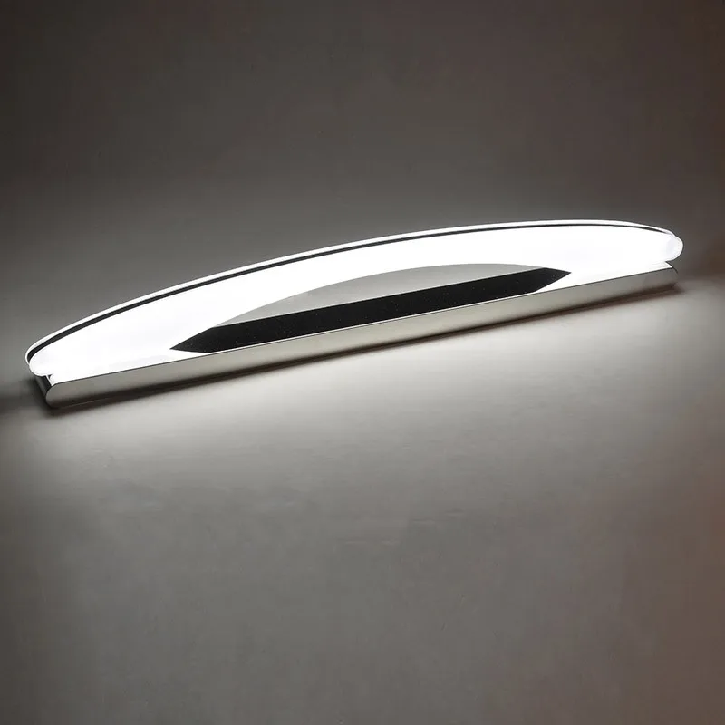 

38 см современный светодиодный настенный светильник из нержавеющей стали бра настенный светильник для зеркала в ванной комнате передний светильник 110 В 220 В лампа для ванной комнаты светильники