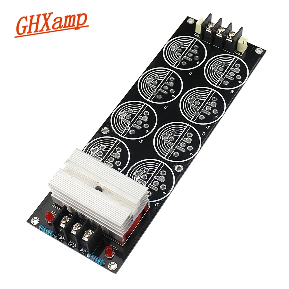 GHXAMP 50A 1000V Amplifier Rectifier Filter Board 8 capacitor 35mm High Power Dual Power Supply Board