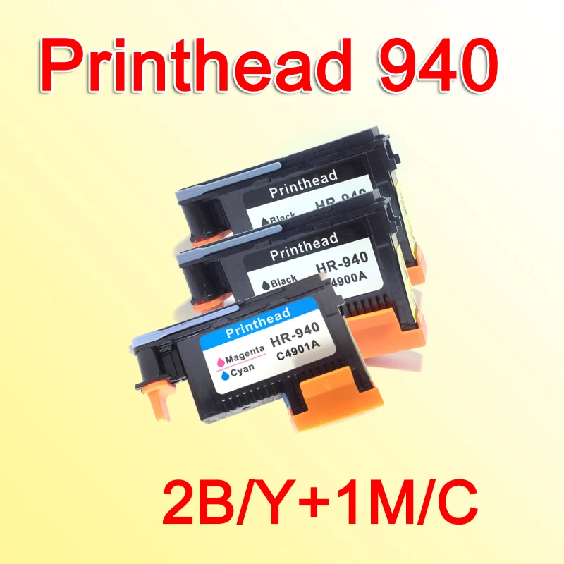 3pcs print head compatible for hp940 C4900A/C4901A replacement for hp 940 pro8000 8000 8500 8500a officejet printer