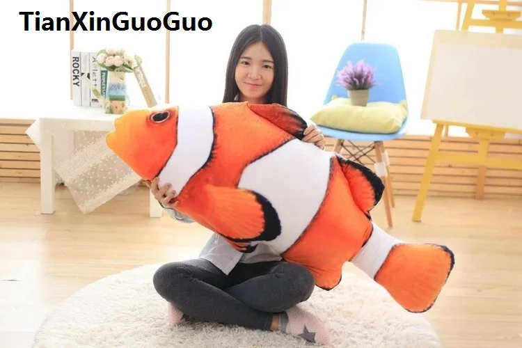 Creative toy pillow Clown fish pillow washable sleeping pillow large 120cm plush toy birthday gift w2622