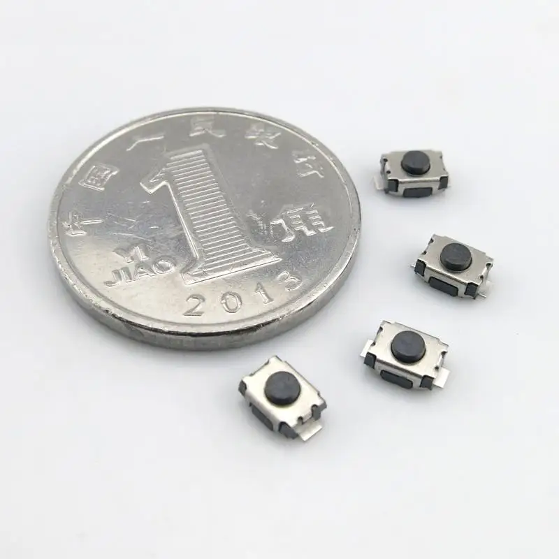 10Pcs 3*4*2MM SMD Tact Switch Turtle 2-Pin Mini Buttons Micro Power Switch 3x4x2MM 2H Push Button Switches