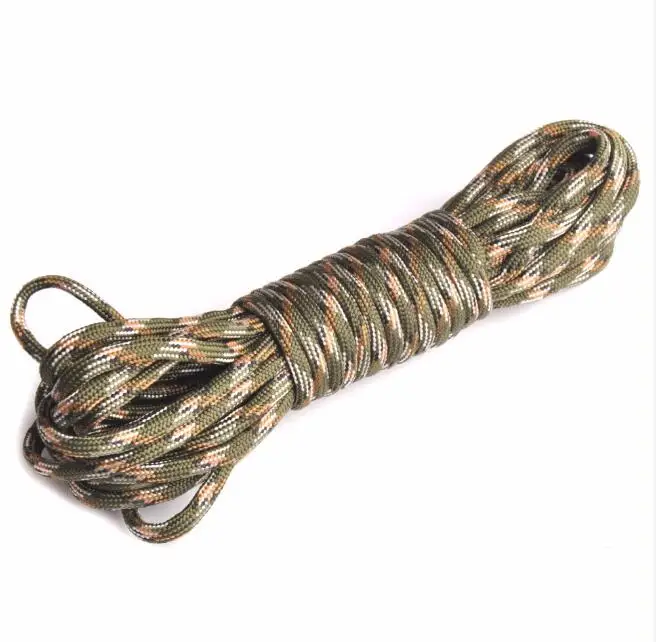 25/50/100ft Paracord Outdoor Climbing Camp 550 Parachute Cord Lanyard Rope Mil Spec Type III 7 Stand Survival Rope