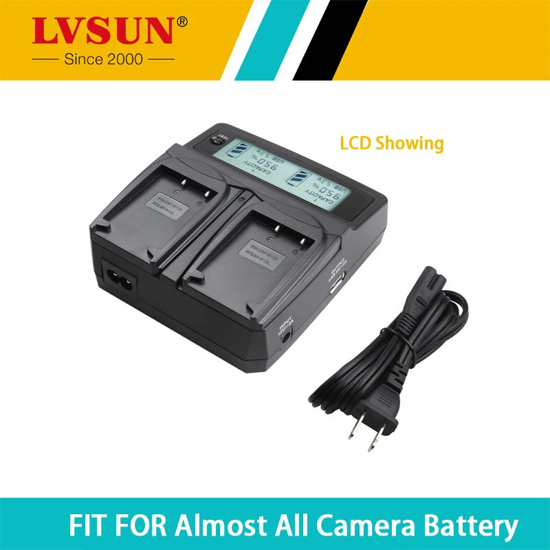 LVSUN Universal Camera Battery Charger Car Adapter for Canon Sony GL2 XL1 GL1 BP-950G BP-970G BP-945 BP-930 BP-915 BP911 Battery