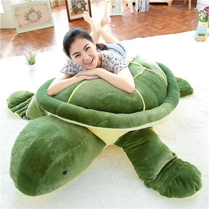 stuffed plush toy huge 150cm cartoon green tortoise plush toy turtle soft hugging pillow Christmas gift b1237