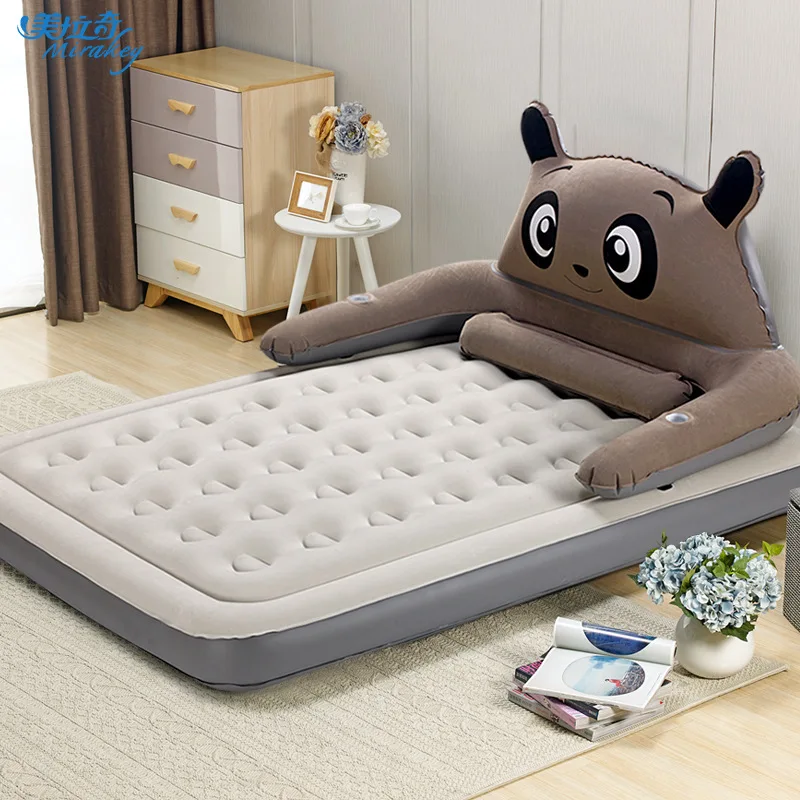 New cartoon air bed puppy dog air mattress double increase single folding mattress outdoor portable bed mat