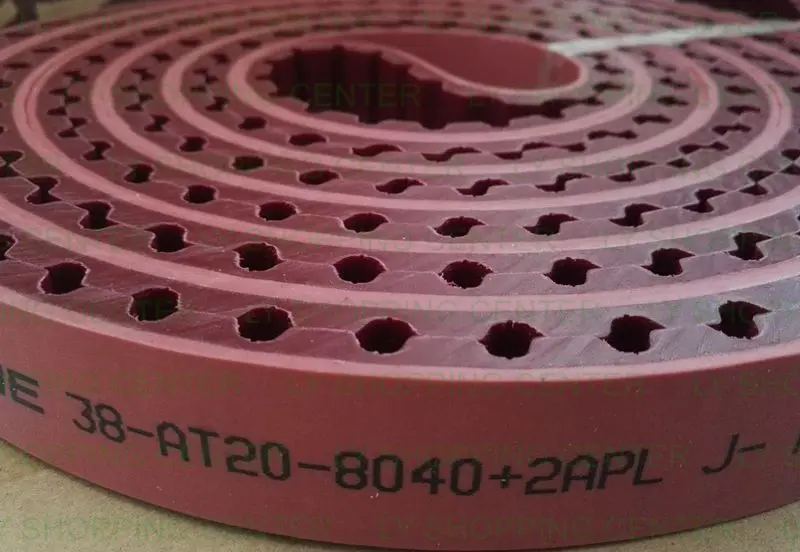 PU Timing belt 38-AT20-8040+2APL for Golive Glass Double edging Machine,Polyurethane synchronous,Transmission belt