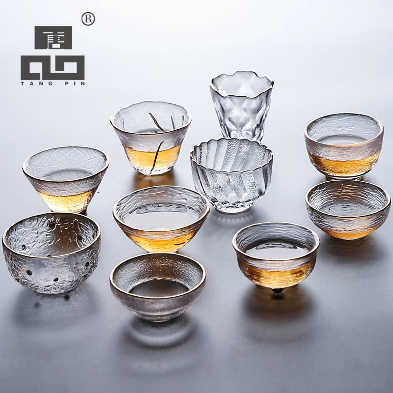 TANGPIN heat-resistant transparents glass teacup for tea glass tea cup kung fu cup