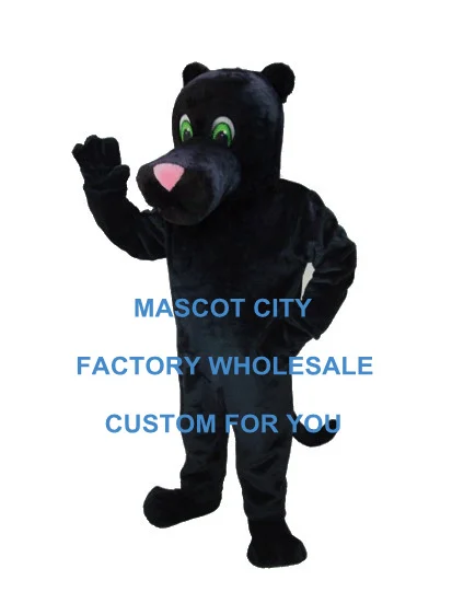 

Panther Mascot Costume Deluxe Adult Size Forest Wild Animal Black Panther Cosply Costume Carnival Mascotte Mascota Suit SW1077