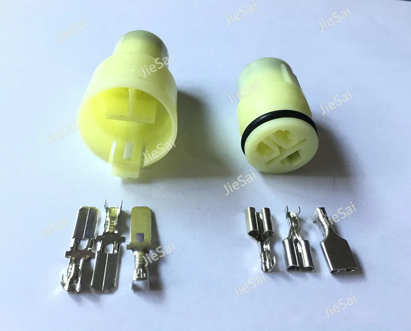 

3 Pin 6.3 Automobile Waterproof Spark Plug Connector Female And Male 6187-3551 6180-3541