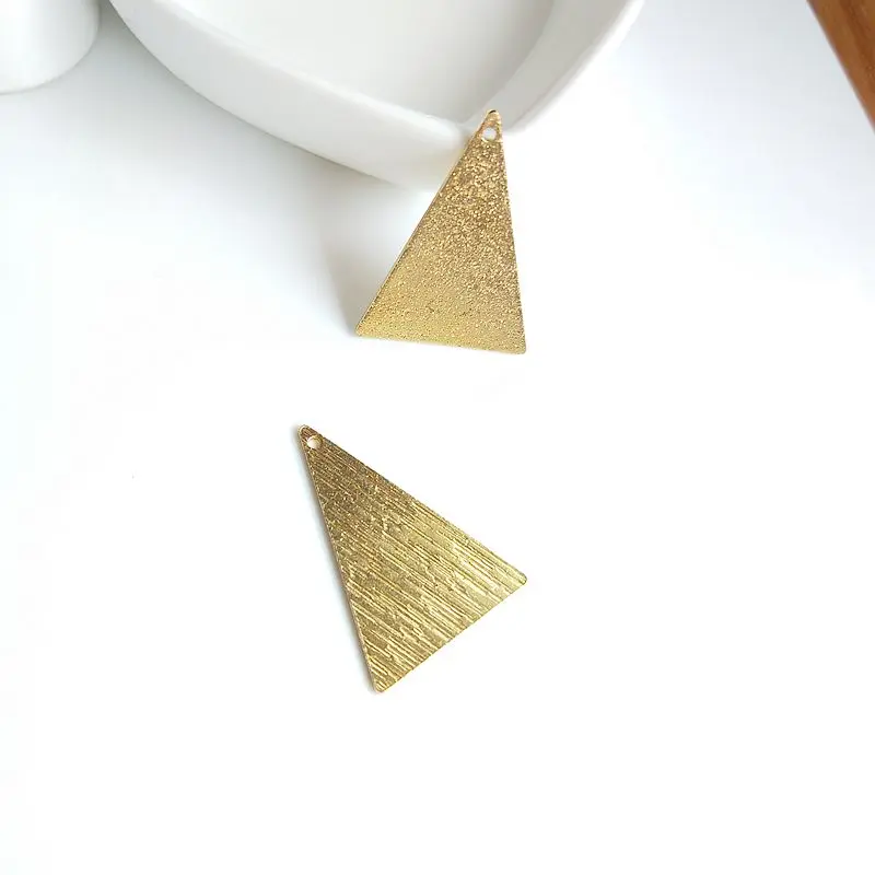 PURPLEGRAPE minimalist copper geometric side wavy metal jewelry earrings pendant DIY  accessories wholesale