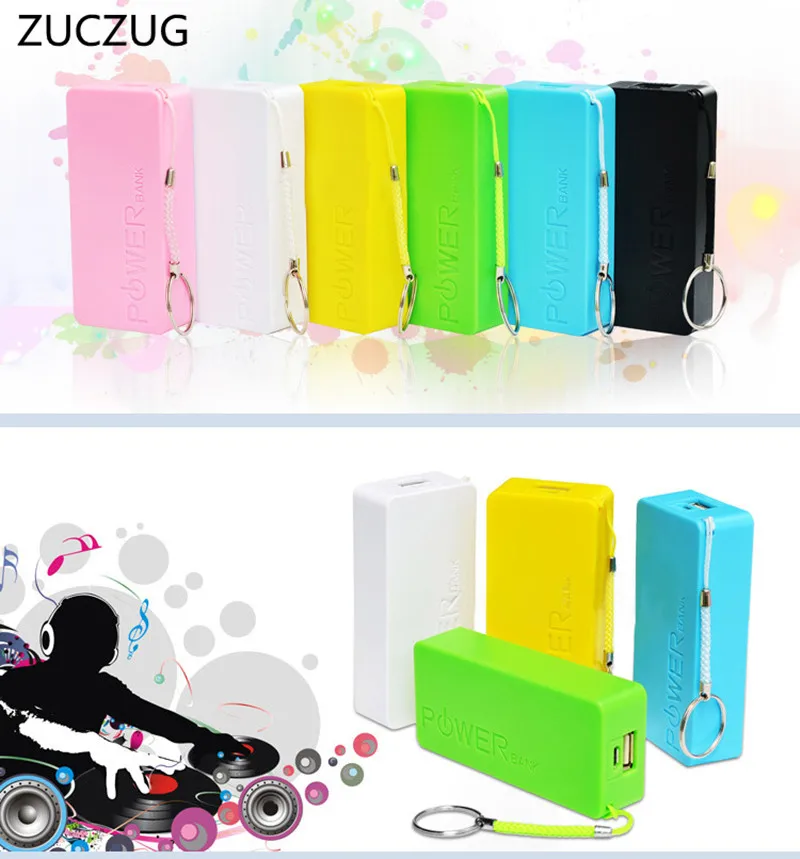 ZUCZUG NEW Best Price Portable Power Bank 18650 External Backup Battery Charger With Key Chain