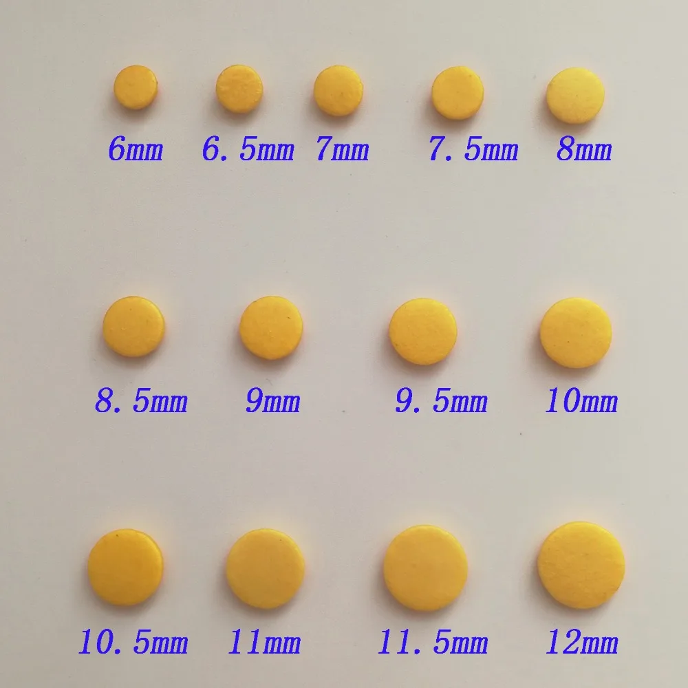 (45 Pieces/Lot) 6mm To 12mm Double Skin Piccolo Pads Individual Size