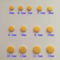 (45 Pieces/Lot) 6mm To 12mm Double Skin Piccolo Pads Individual Size