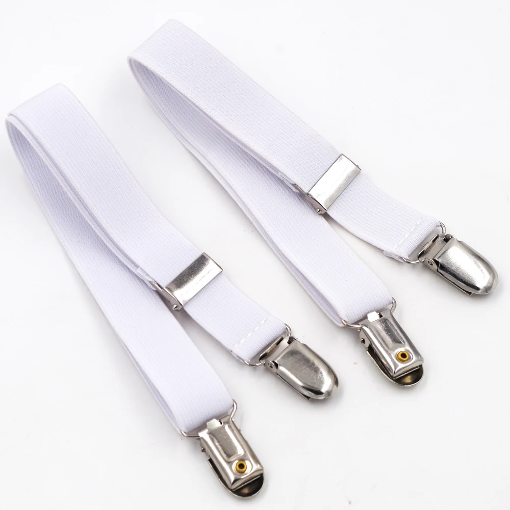 Shirt Suspenders Sock Clips Pregnant Woman Elastic Adjustable Braces Clothing Recessionista White color