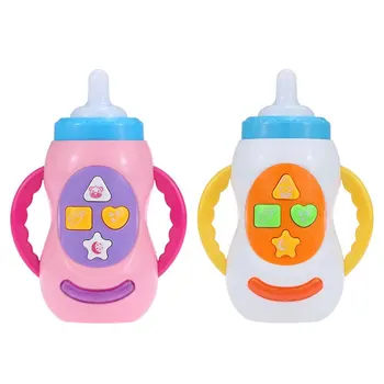 EBOYU Infant Feeding Bottle Toy with Lights Sounds Songs Intellecture Musical Toy for Baby