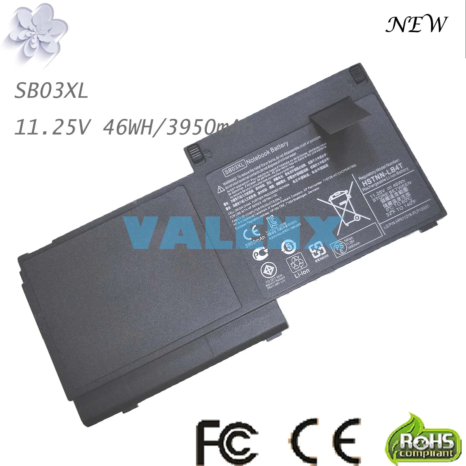 

New Laptop Battery E7U25AA HSTNN-IB4T HSTNN-l13C HSTNN-LB4T SB03046XL SB03XL For HP EliteBook 720 G1 G2 725 820 SB03