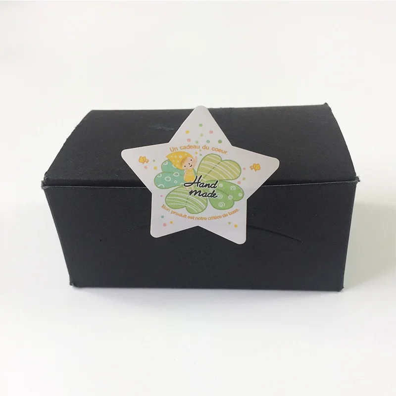 ملصقات البرسيم المصنوعة يدويًا مع ملصق فتاة ، قصاصات ذاتية الصنع للهدايا ، ملصق ختم خبز الكعك ، 90 في المجموعة