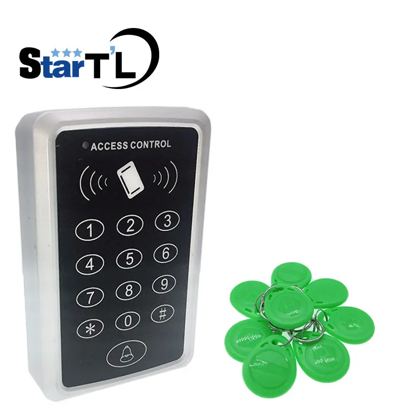 T11 Door Access Control System, Leitor de Cartão, Rfid Access Control, Leitor, 10 EM4100 Chaveiros, 125KHz