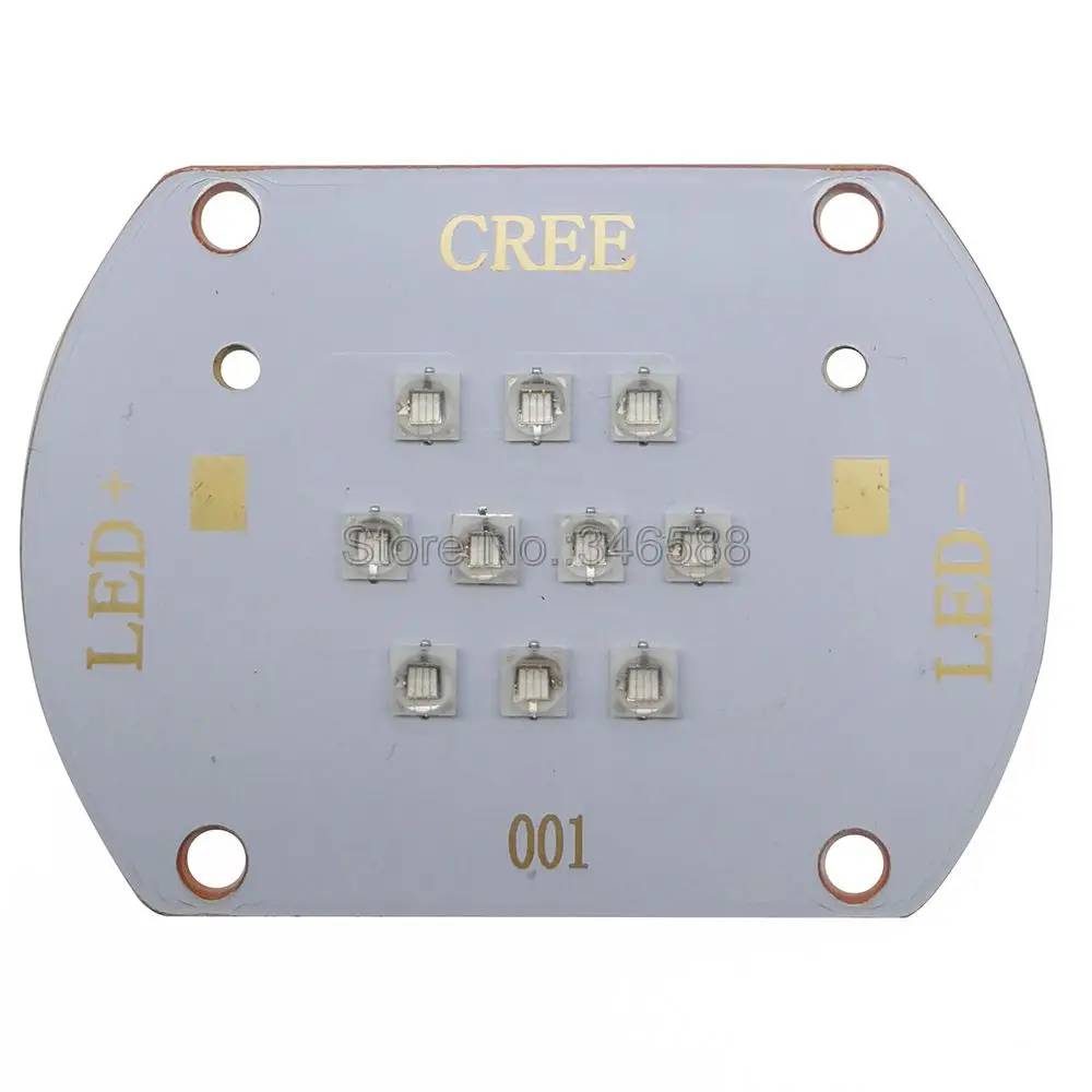 Imagem -03 - Everlight 30w de Alta Potência Roxo uv Led Emissor de Luz da Lâmpada 10-chip Multi-chip 365nm 380nm 395nm 420nm em Cobre Pcb