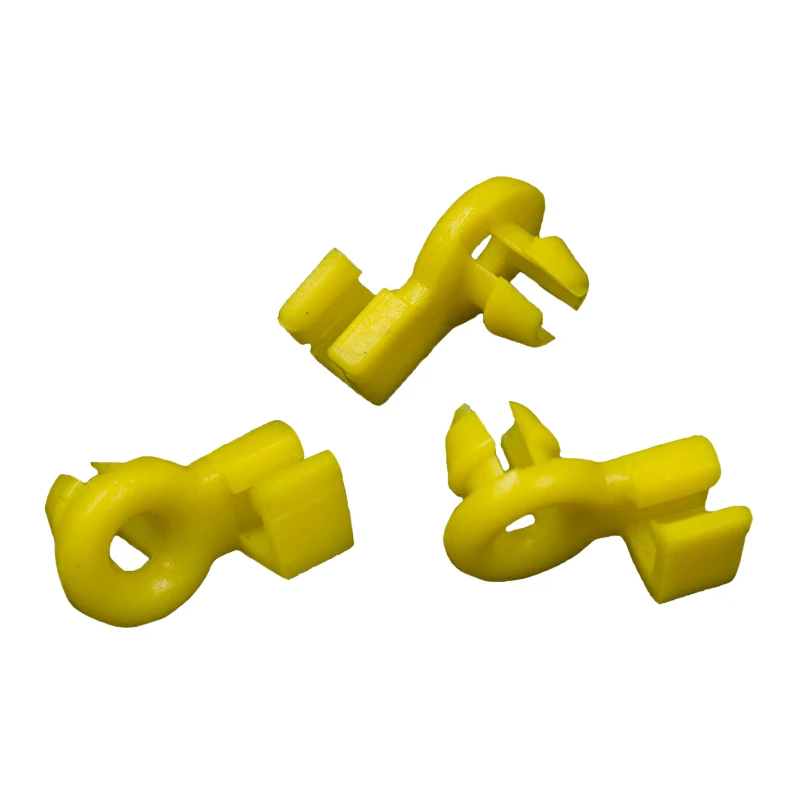 KE LI MI 50 Pieces Lock Buckle For Car Yellow Plastic Auto Door Side Lock Rod Fixed Clips