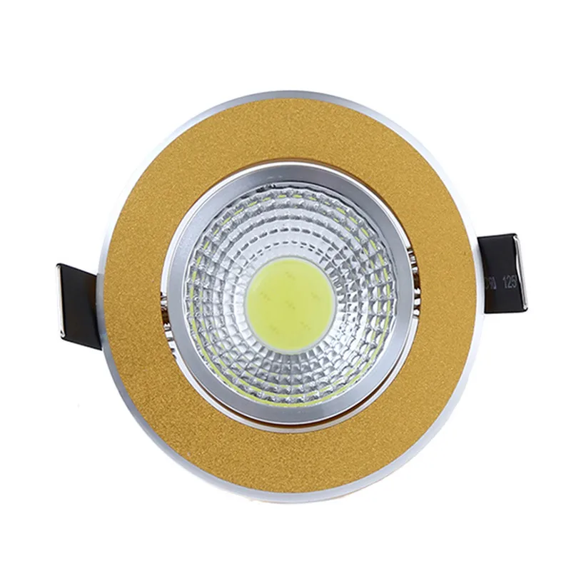 LED typu downlight 9W 12W 15W led oświetlenie COB przyciemniane światło LED lampa LED typu DOWNLIGHT wpuszczone światło punktowe AC110V-220V dla